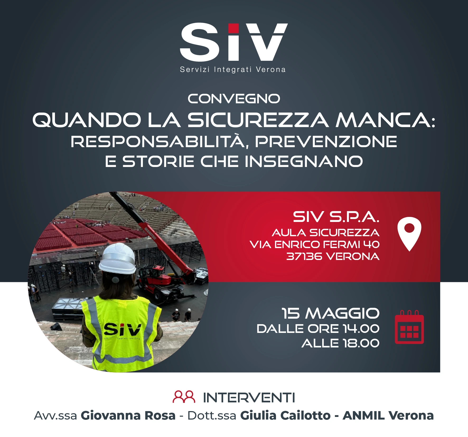 Convegno sicurezza sul lavoro 2026